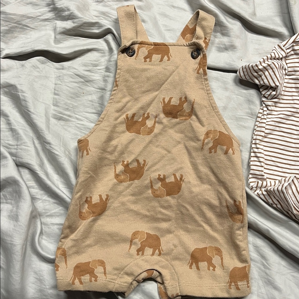 Carter's Striped Baby Romper - Picture 2 of 4